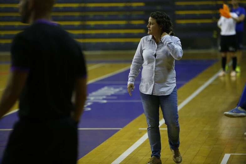 Cristina Gimeno, entrenadora del Preconte Telde (Foto TA)